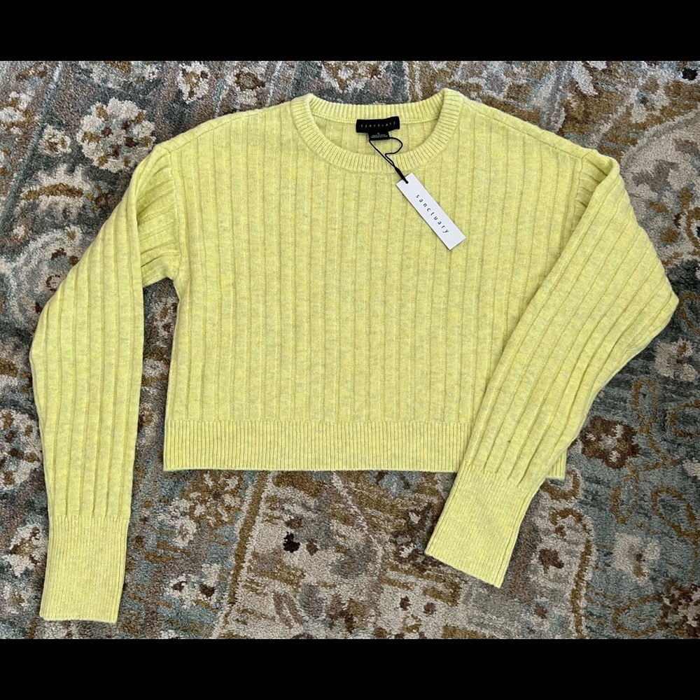 Sanctuary cropped sweater, size S